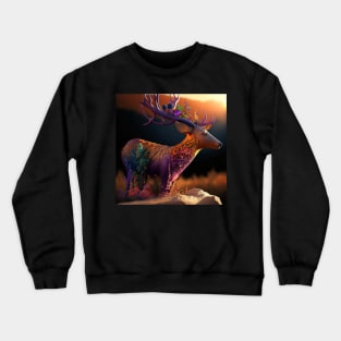 Terracotta Deer Crewneck Sweatshirt